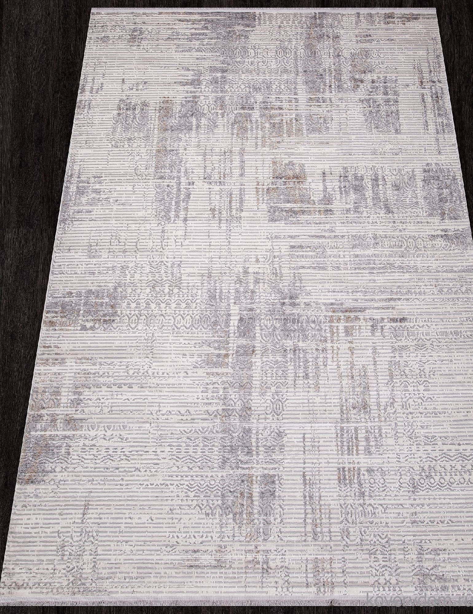 Ковер ALANYA 22403A WHITE / GREY SHR Ковер ALANYA 22403A WHITE / GREY SHR