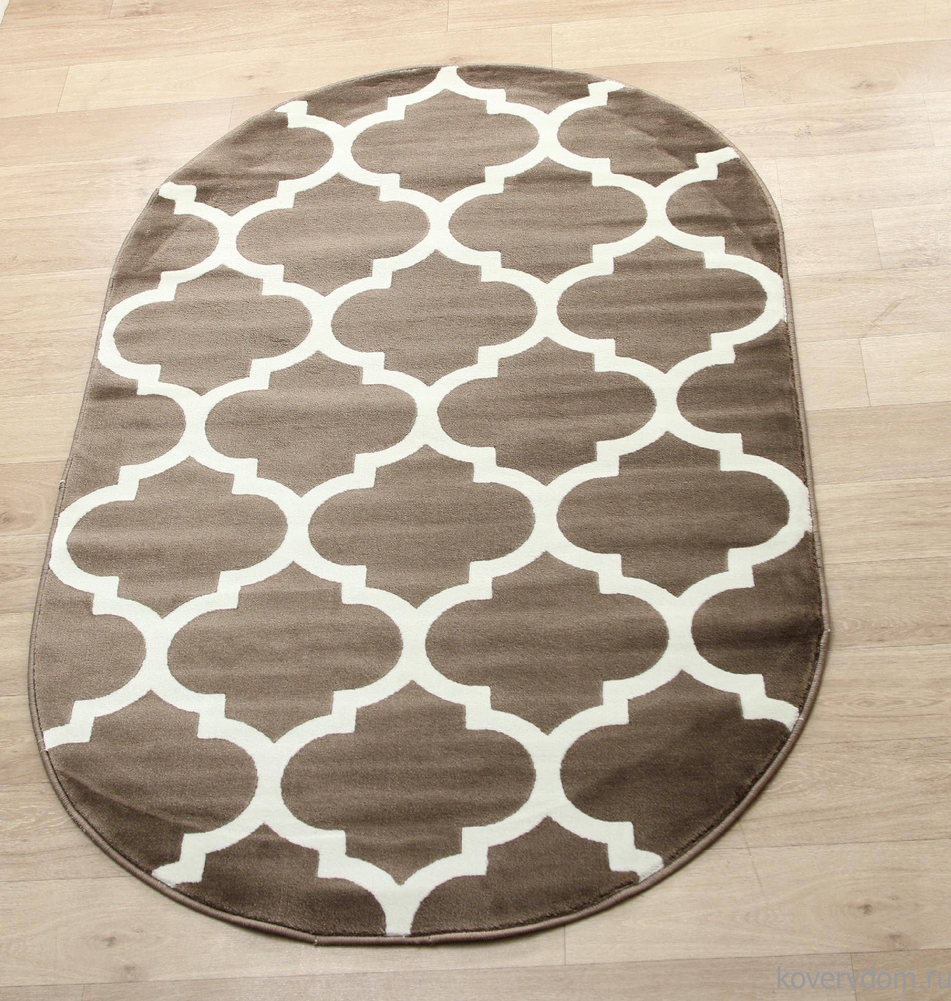 Ковер MEGA CARVING d422 BROWN Овал Ковер MEGA CARVING d422 BROWN Овал