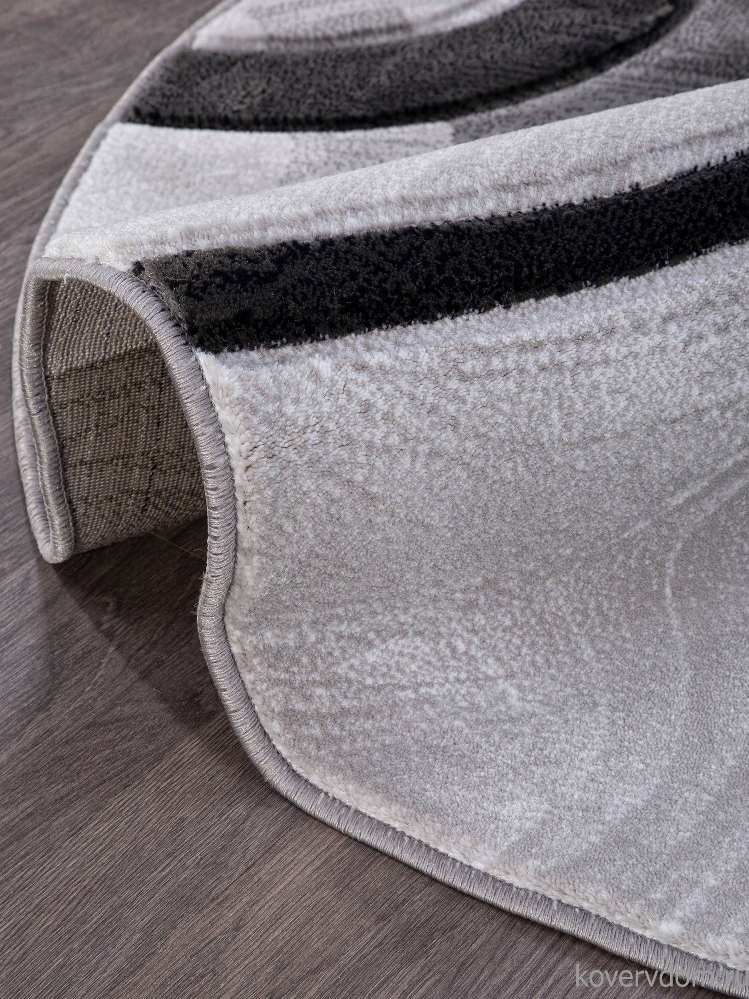 Ковер MEGA CARVING 4783 GRAY Круг Ковер MEGA CARVING 4783 GRAY Круг