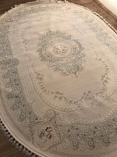 Ковер HUNKAR 7976 BEYAZ / BEYAZ Овал