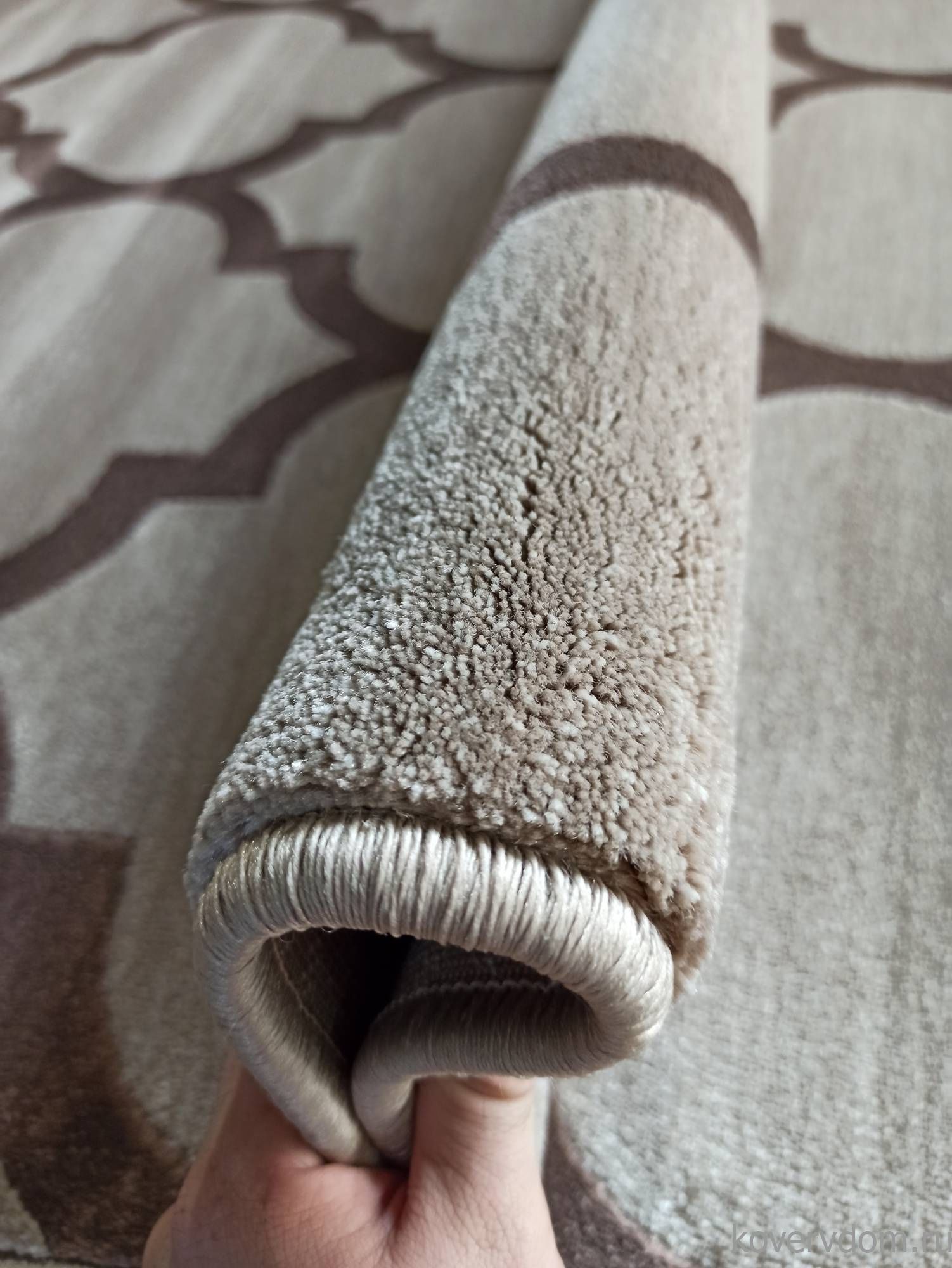 Ковер MEGA CARVING WK d422 DARK BEIGE