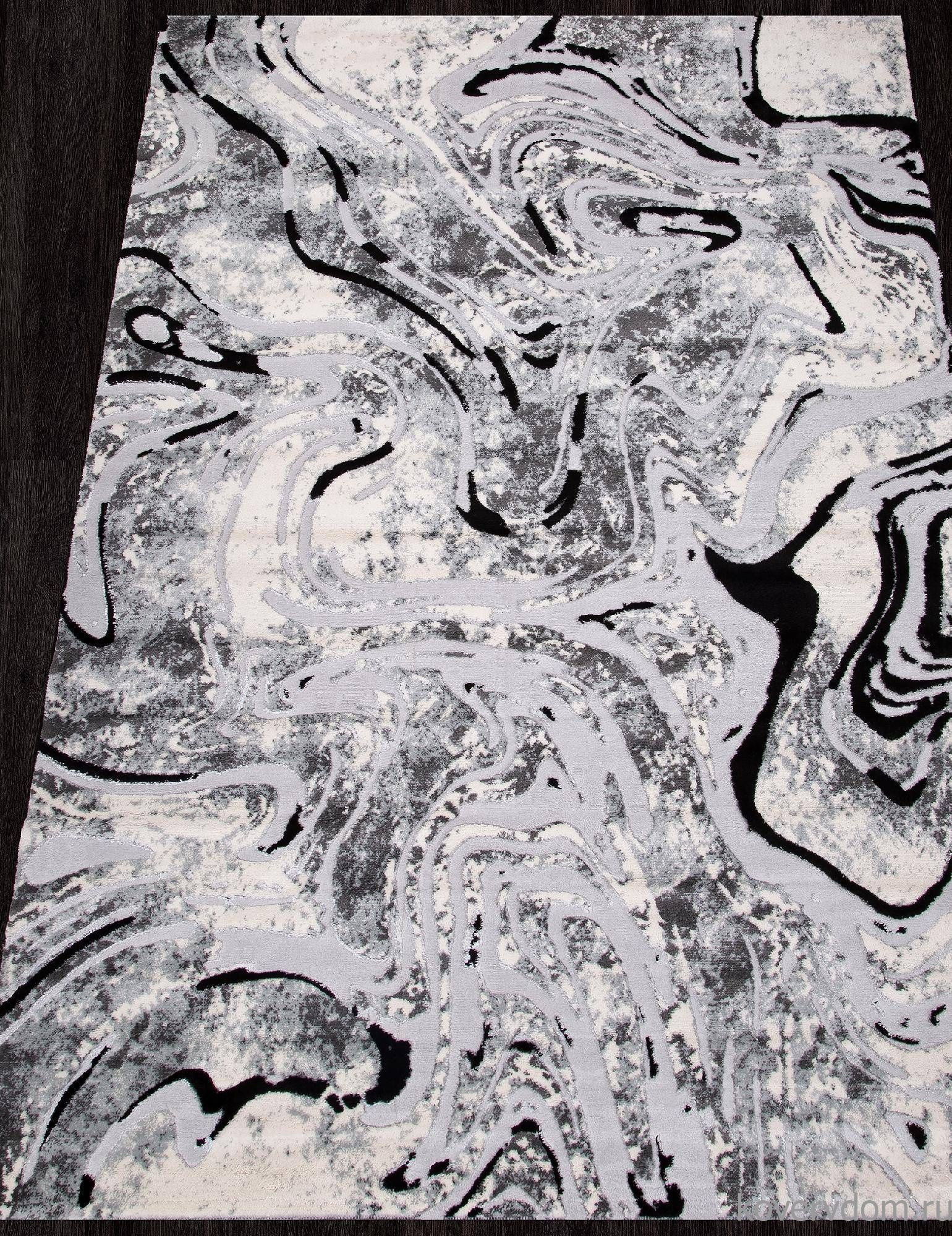 Ковер Valentino Y500B LIGHT GREY SHIRINK / BLACK Ковер Valentino Y500B LIGHT GREY SHIRINK / BLACK