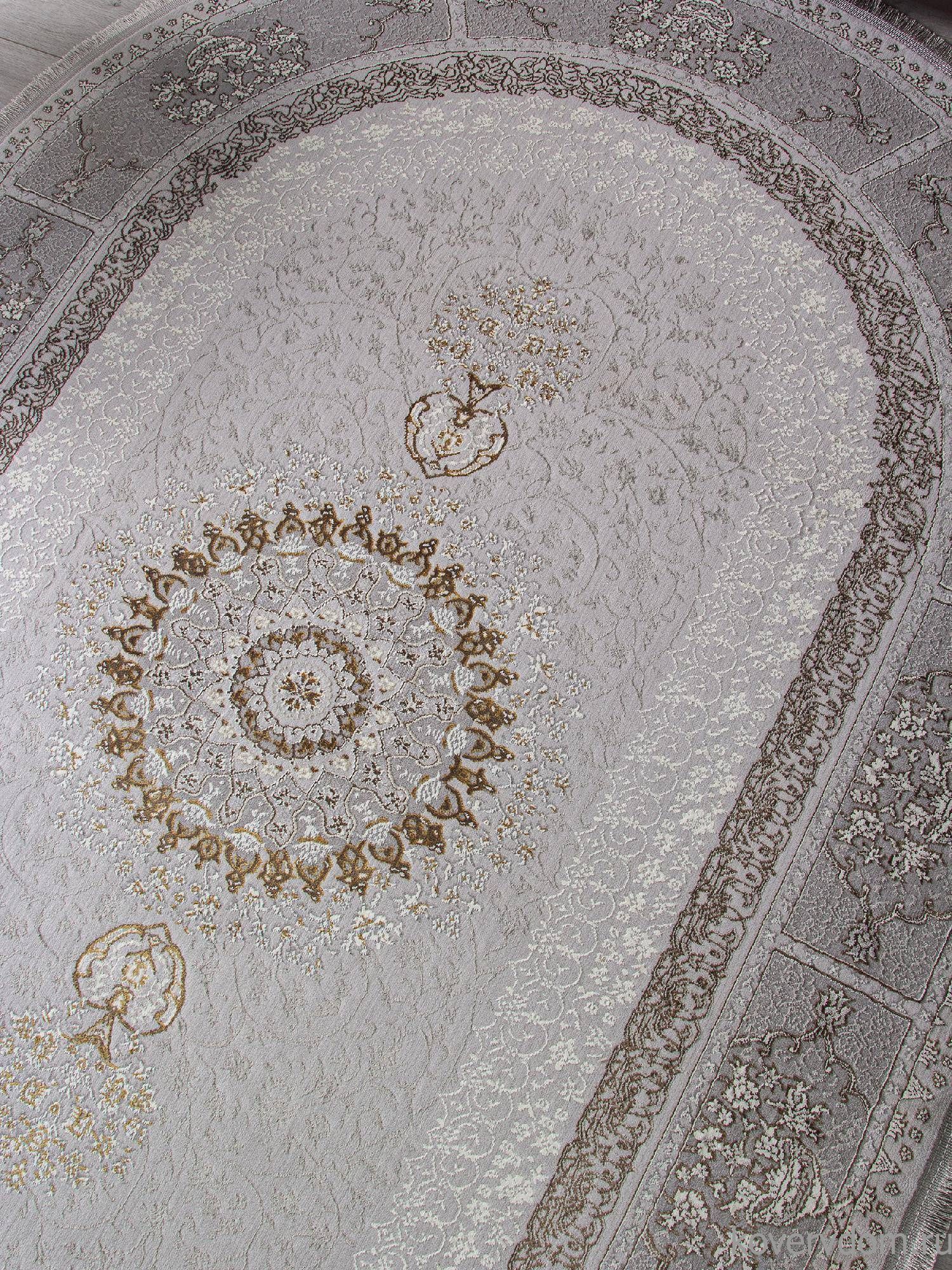 Ковер ZARINA A053B LIGHT GREY SHRINK / LIGHT GREY SHRINK Овал