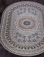 Винтажный ковер SIERRA D504 BLUE-BROWN Овал
