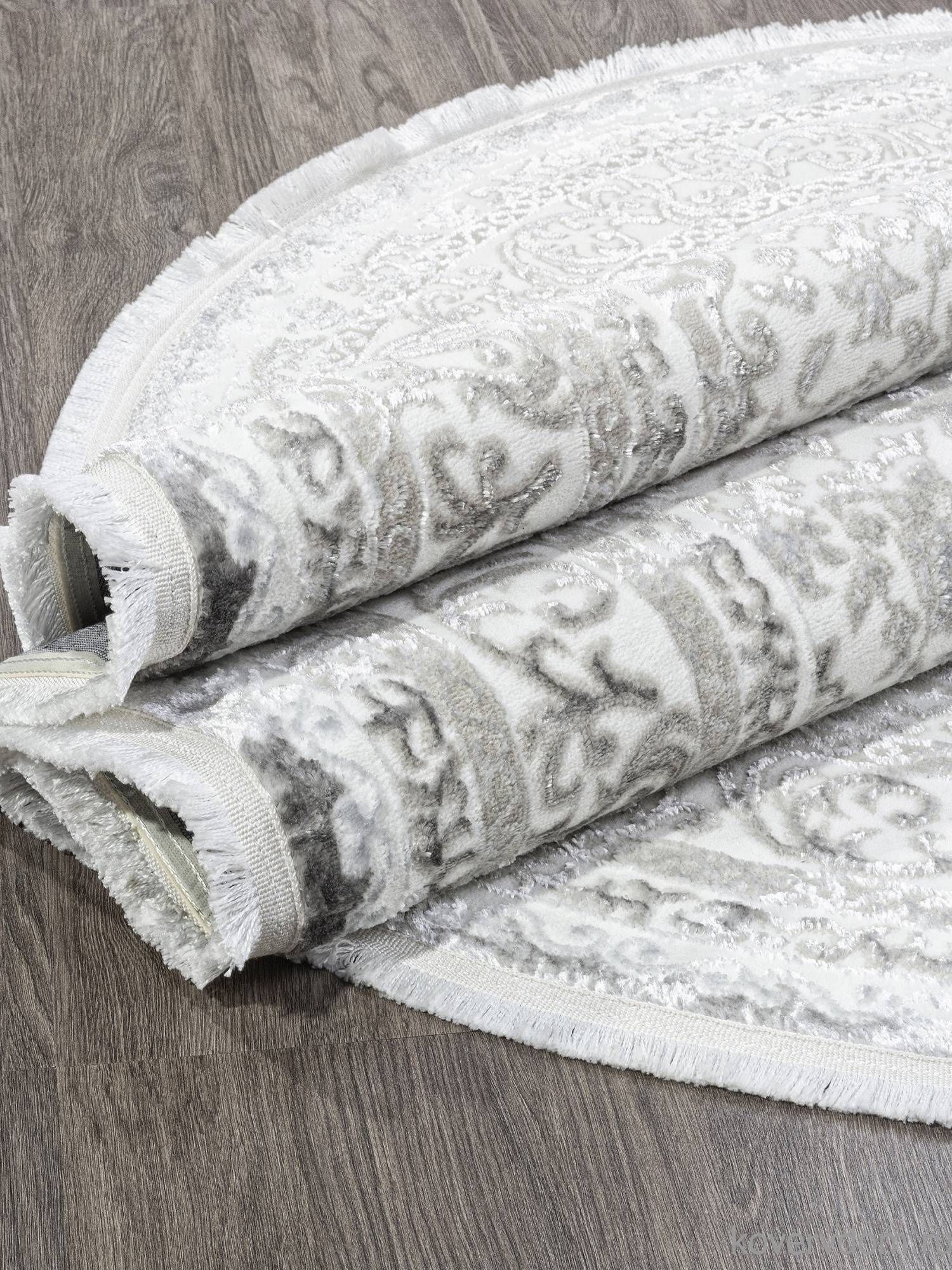 Ковер ALFANI Q011A GREY FDY / CREAM SHRINK Овал