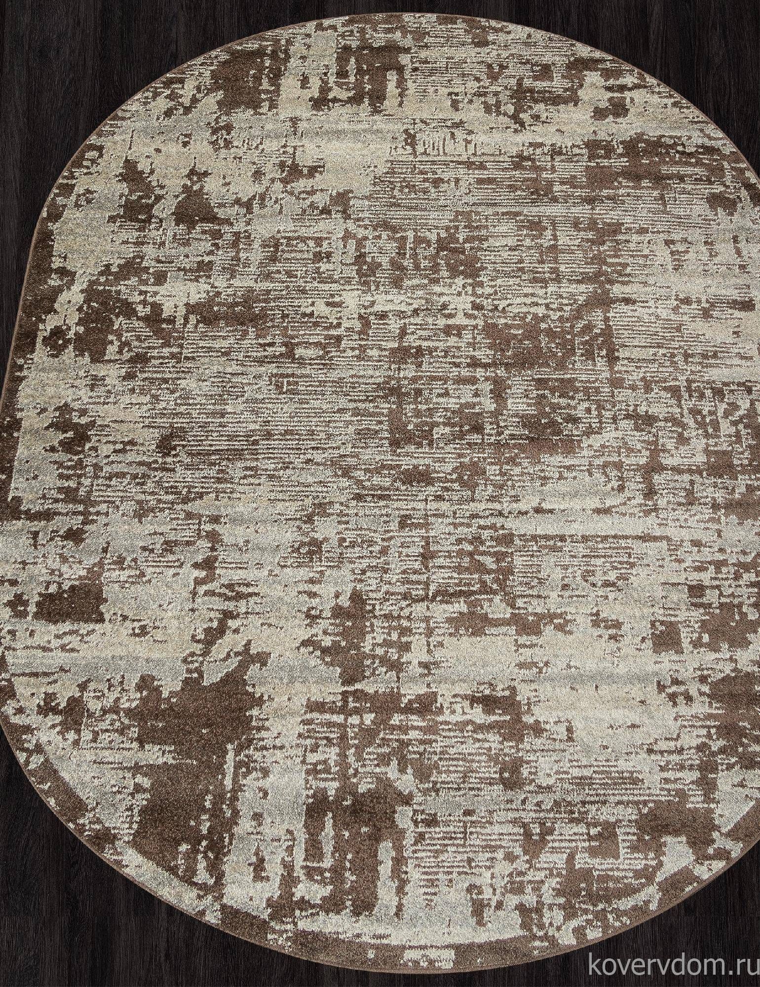 Ковер TORNADO F303 BEIGE-BROWN Овал