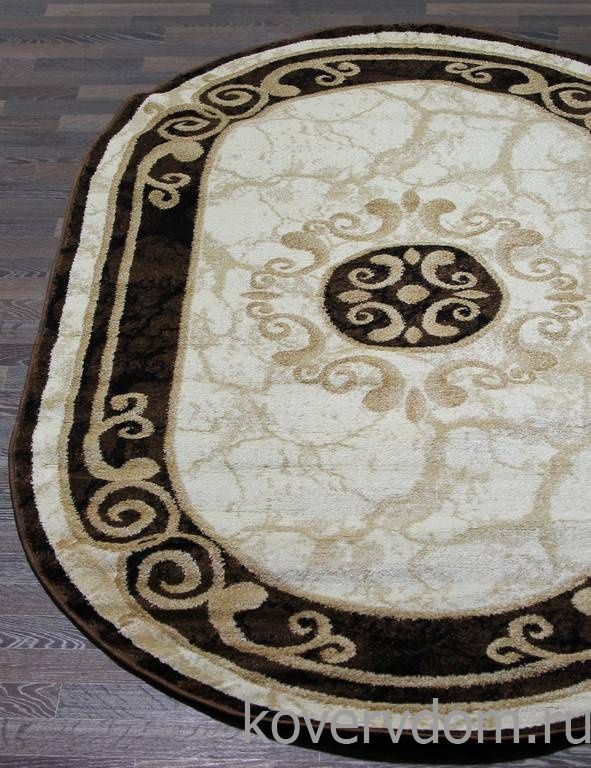 Ковер SUNRISE 2 D045 CREAM-BROWN Овал Ковер SUNRISE 2 D045 CREAM-BROWN Овал