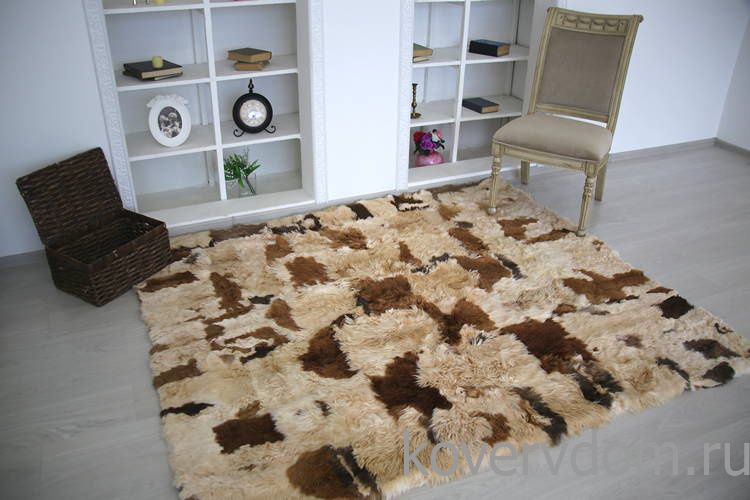 Ковер натуральный из меха Альпаки сури 28