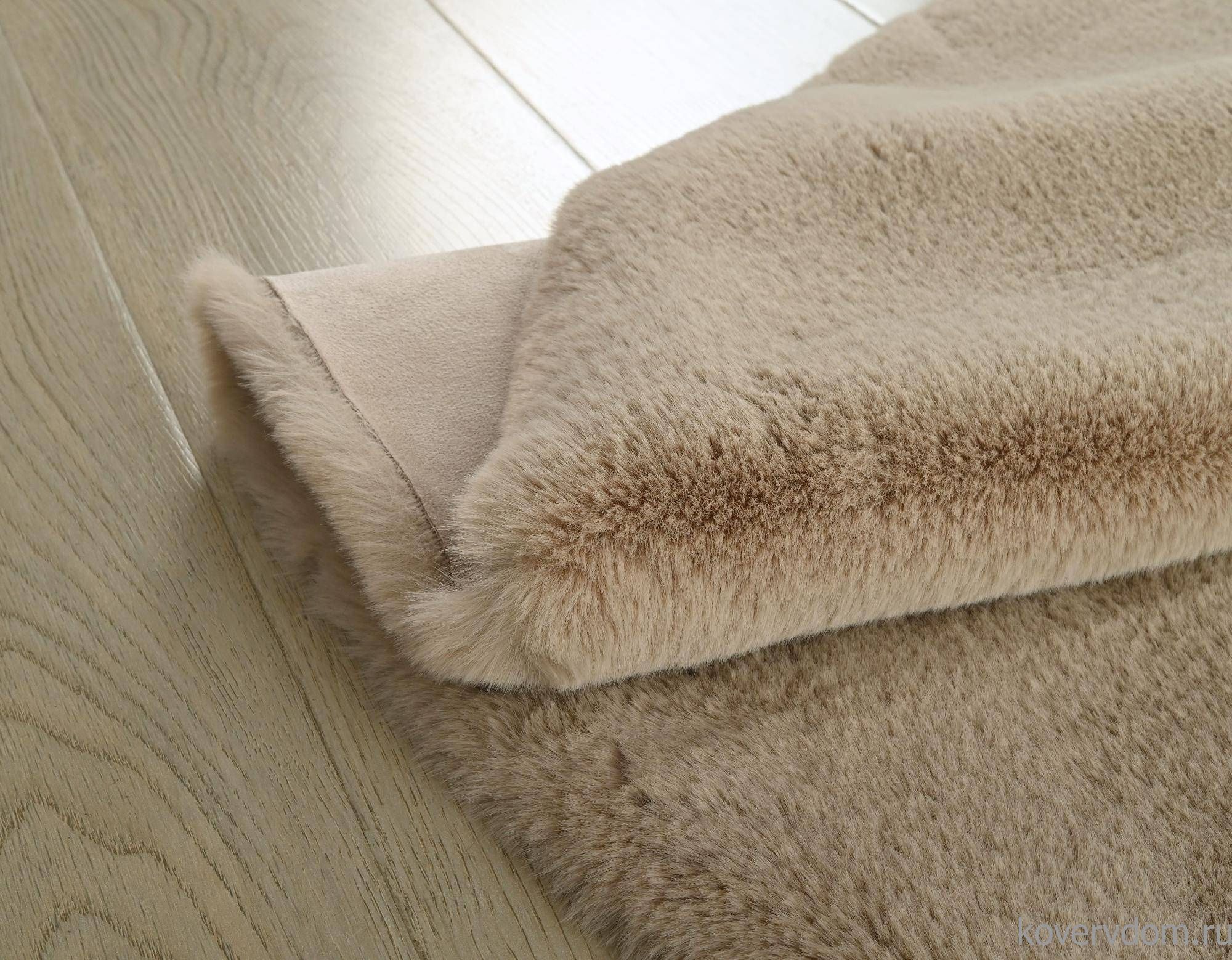 Ковер из искусственного меха RABBIT PREMIUM MS1000 BEIGE Круг