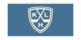 Однотонный ковер с символикой Континентальной хоккейной лиги