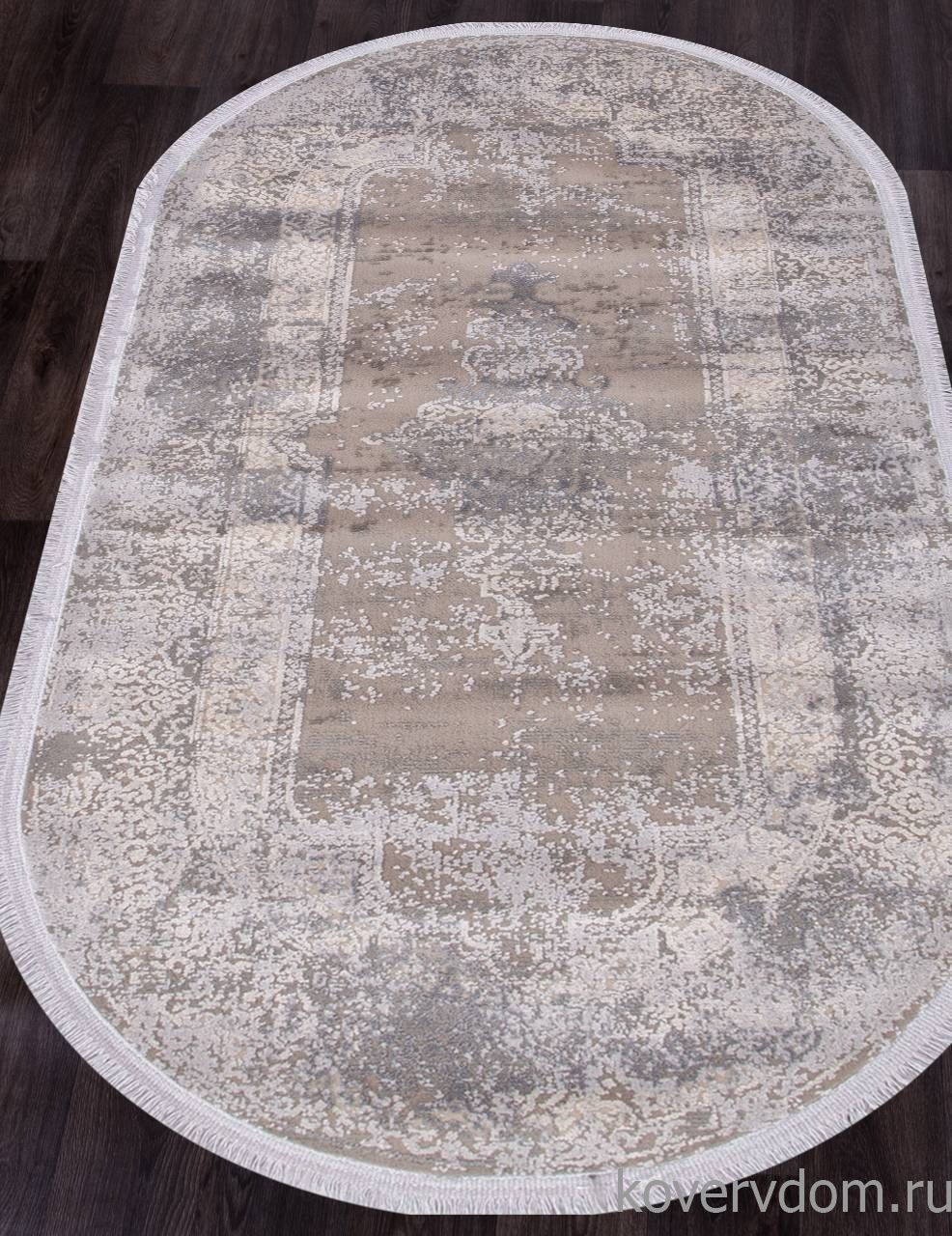 Ковер ATLAS 9307 GREY / GREY Овал