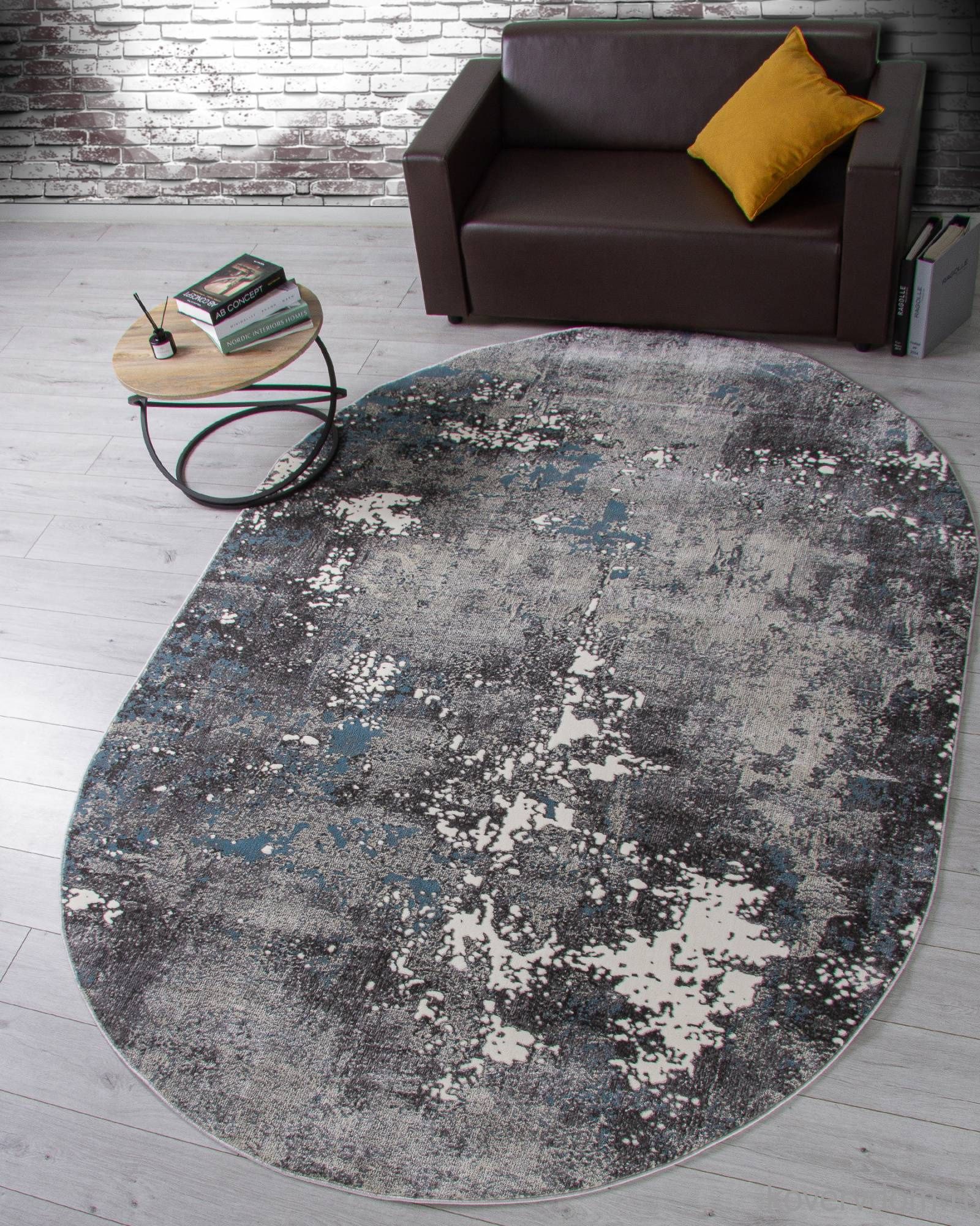 Ковер ATLANTIS D996 GRAY Овал