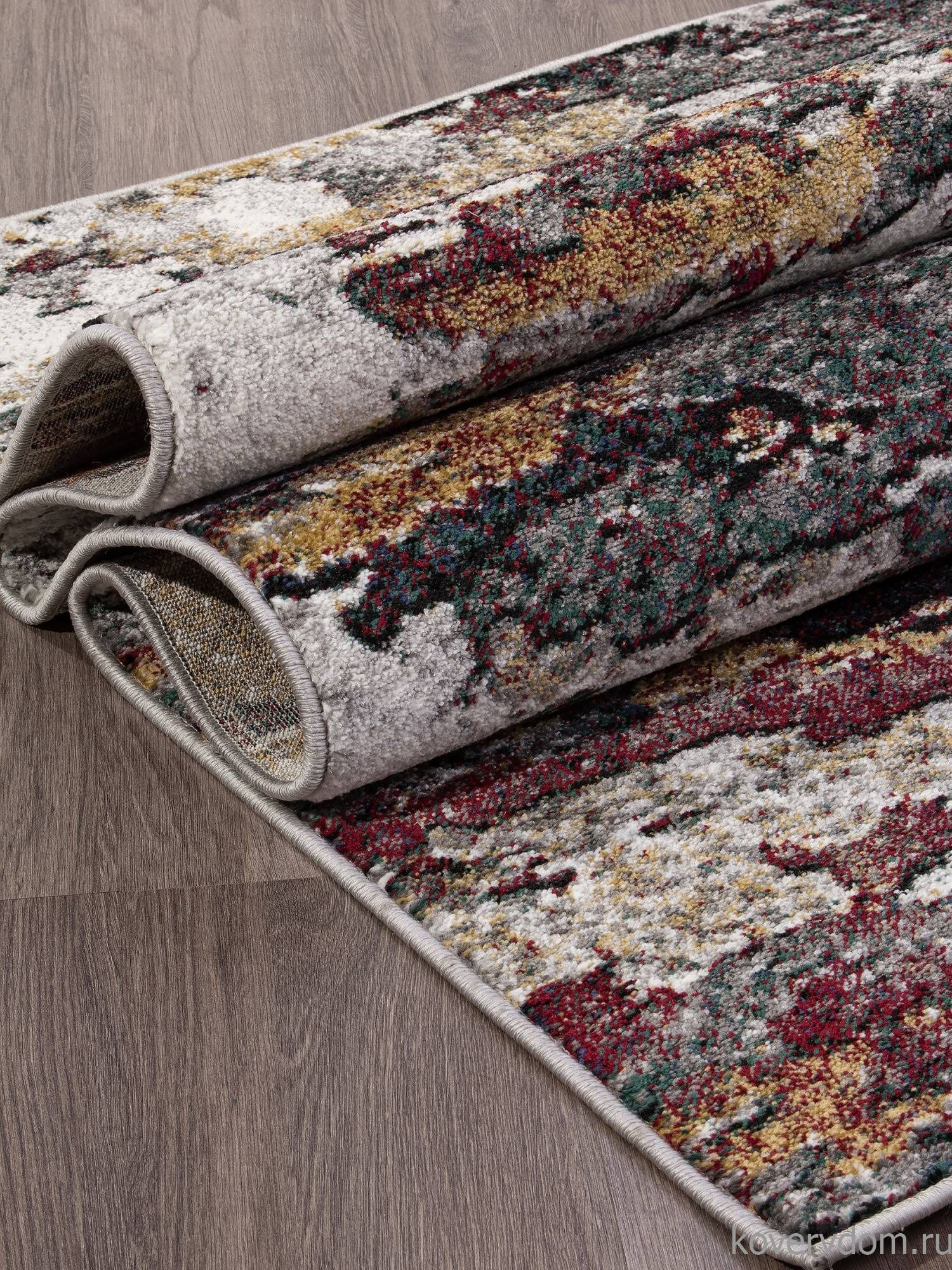 Ковер LONDON D824 GRAY-RED 2