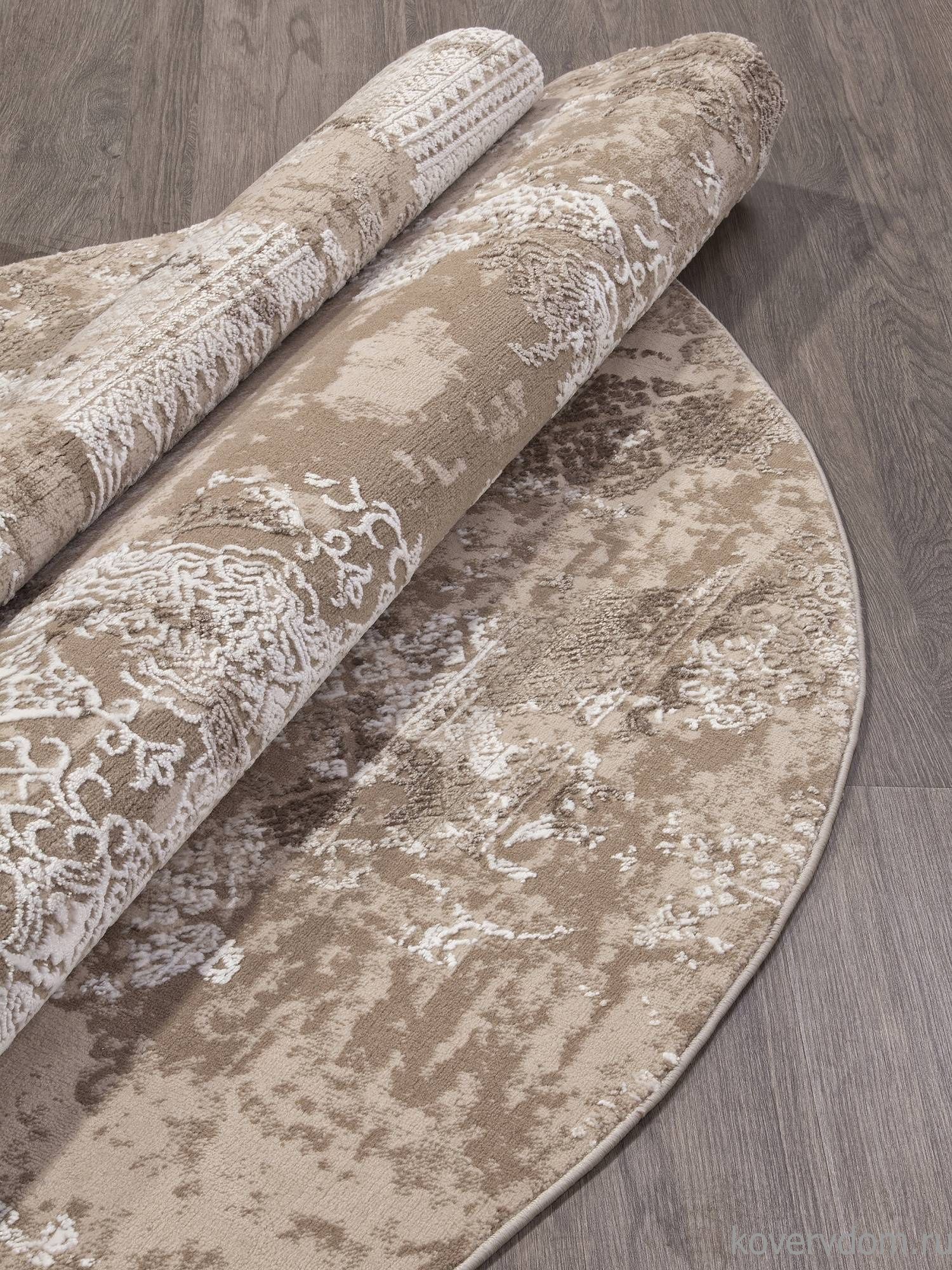 Ковер ARMINA 03851B BROWN / BROWN Круг