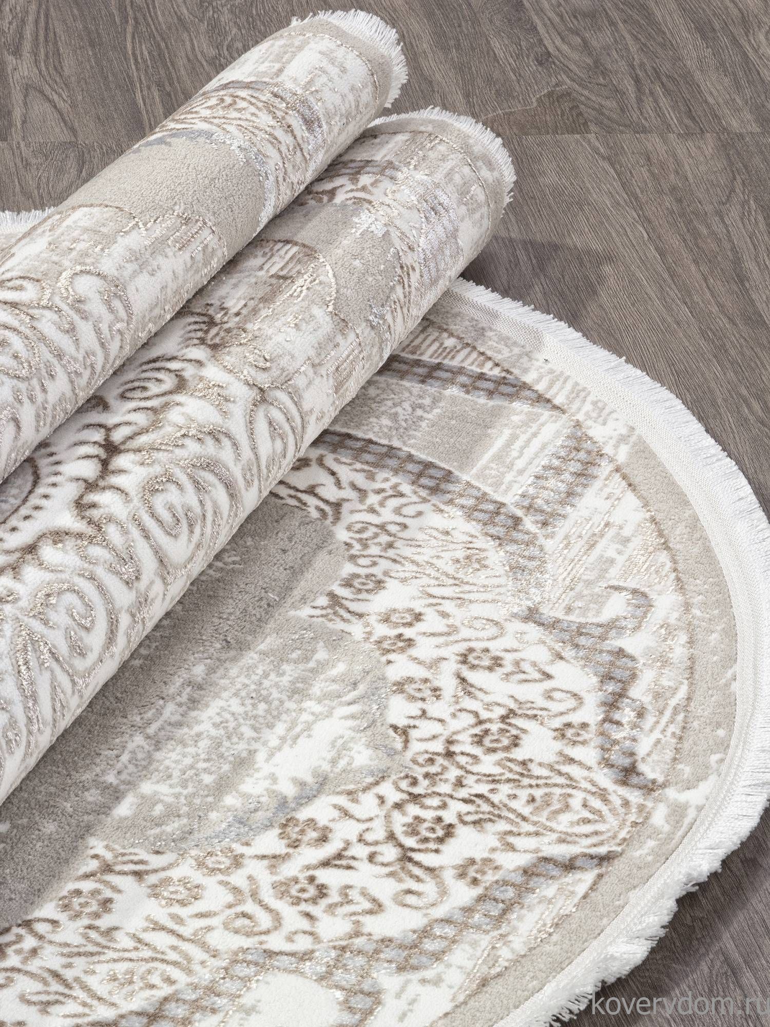 Ковер ALFANI Q018A VIZON FDY / CREAM SHRINK Овал