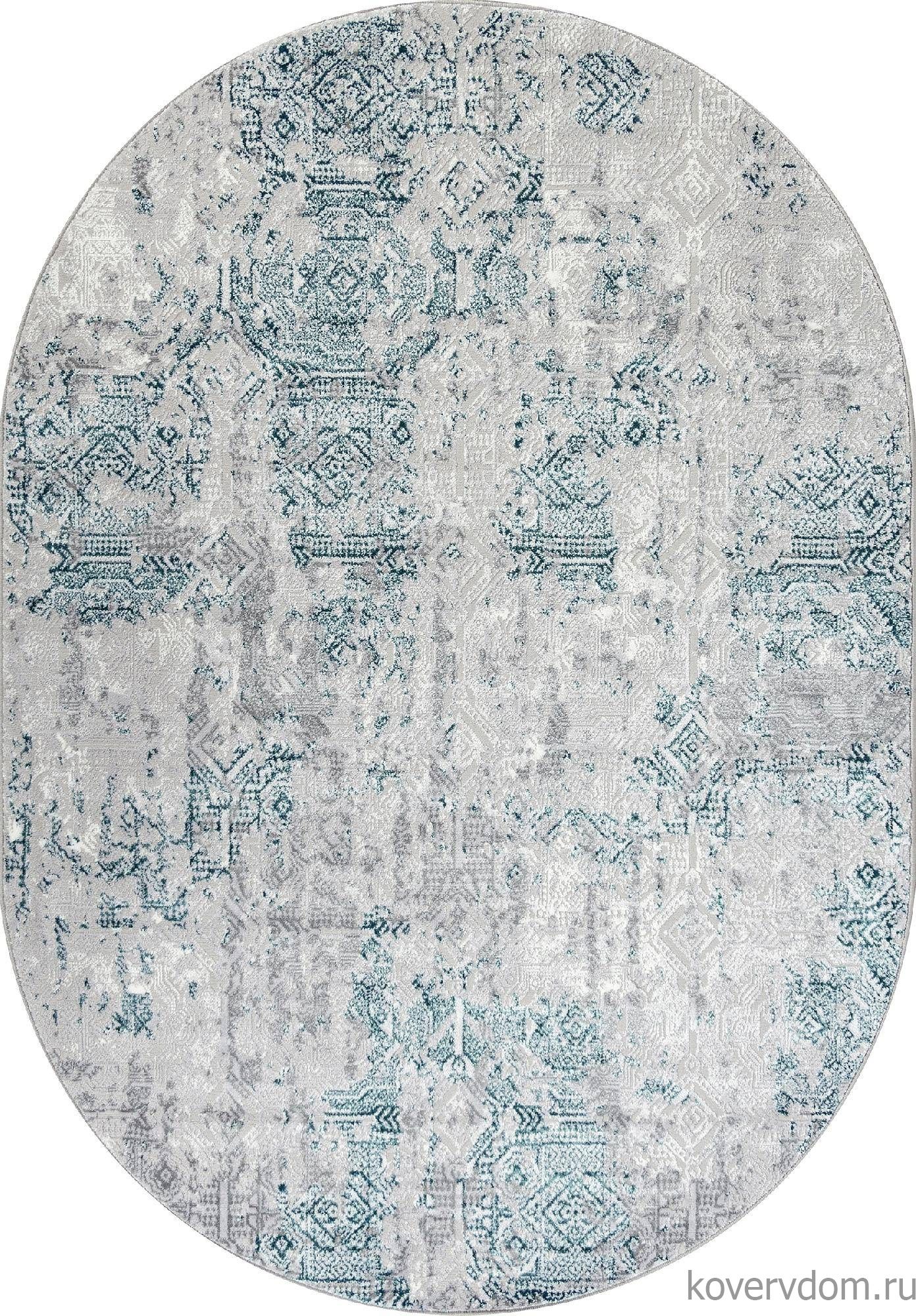 Ковер PALERMO-A F281 GRAY Овал