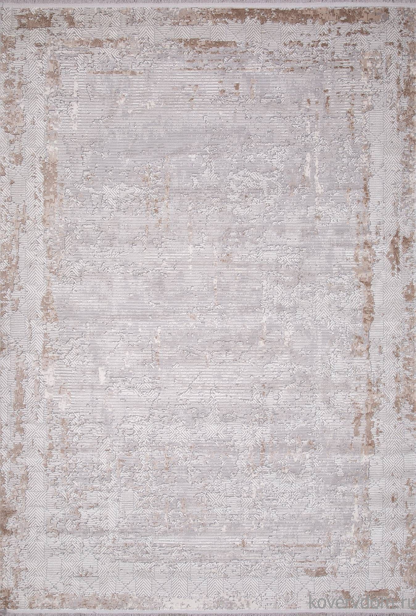 Ковер ALANYA 22400A WHITE / GREY SHR Ковер ALANYA 22400A WHITE / GREY SHR