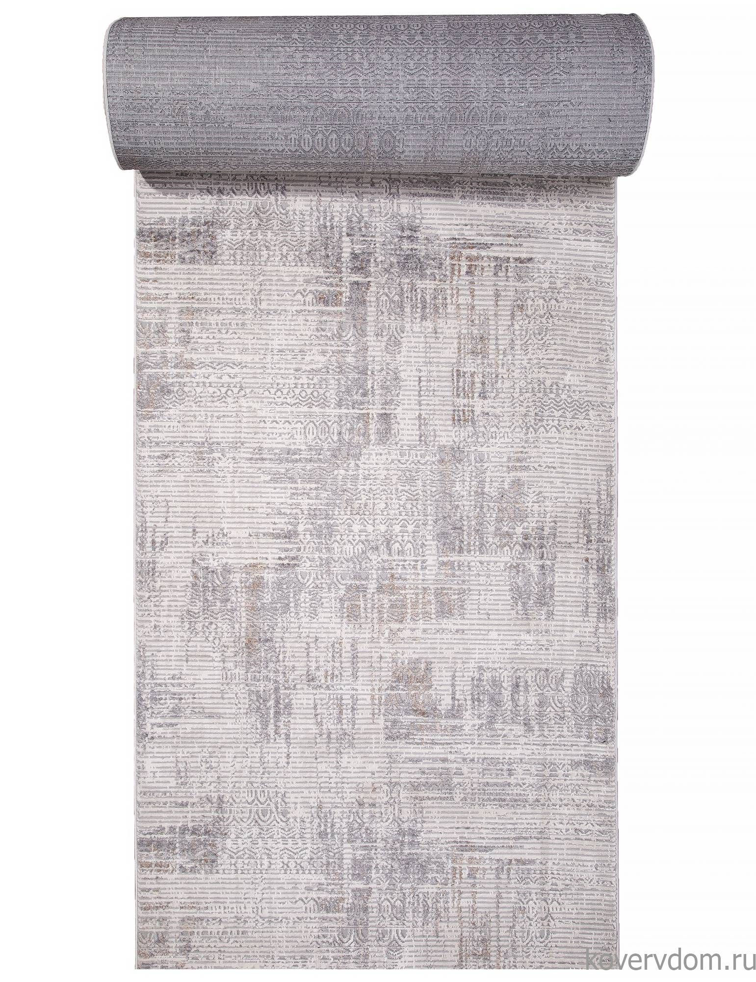 Ковровая Дорожка ALANYA 22403A WHITE / GREY SHR Ковровая Дорожка ALANYA 22403A WHITE / GREY SHR