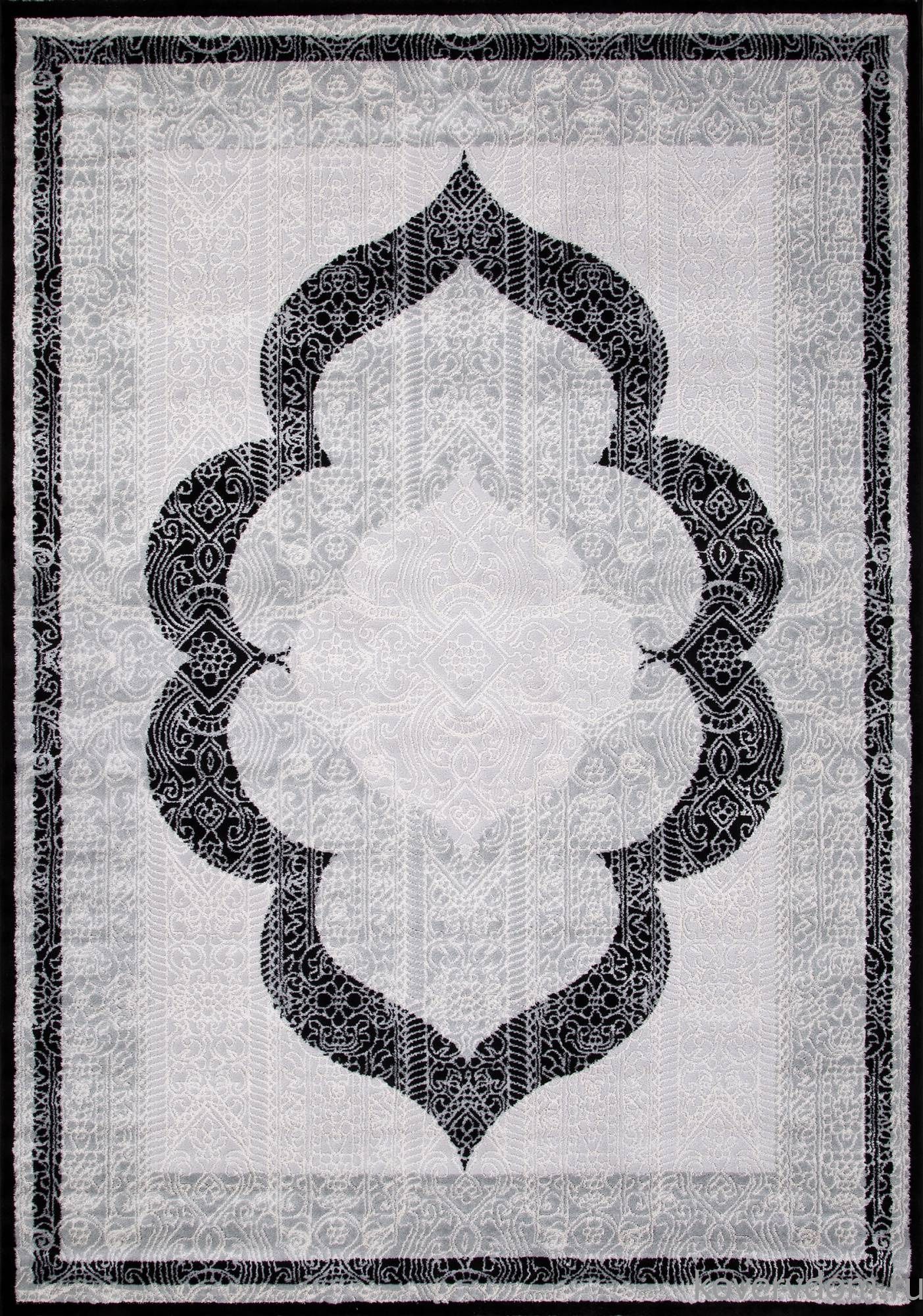 Ковер Valentino Y502A LIGHT GREY SHIRINK / BLACK