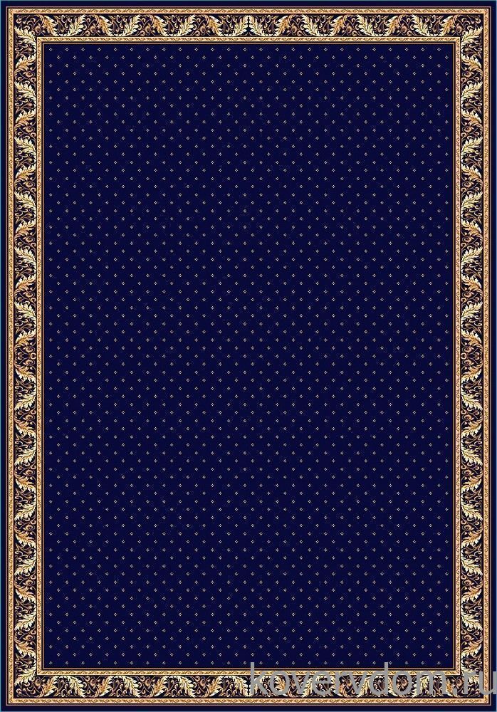 Ковер в кабинет или бильярдную 41531-38 темно-синий