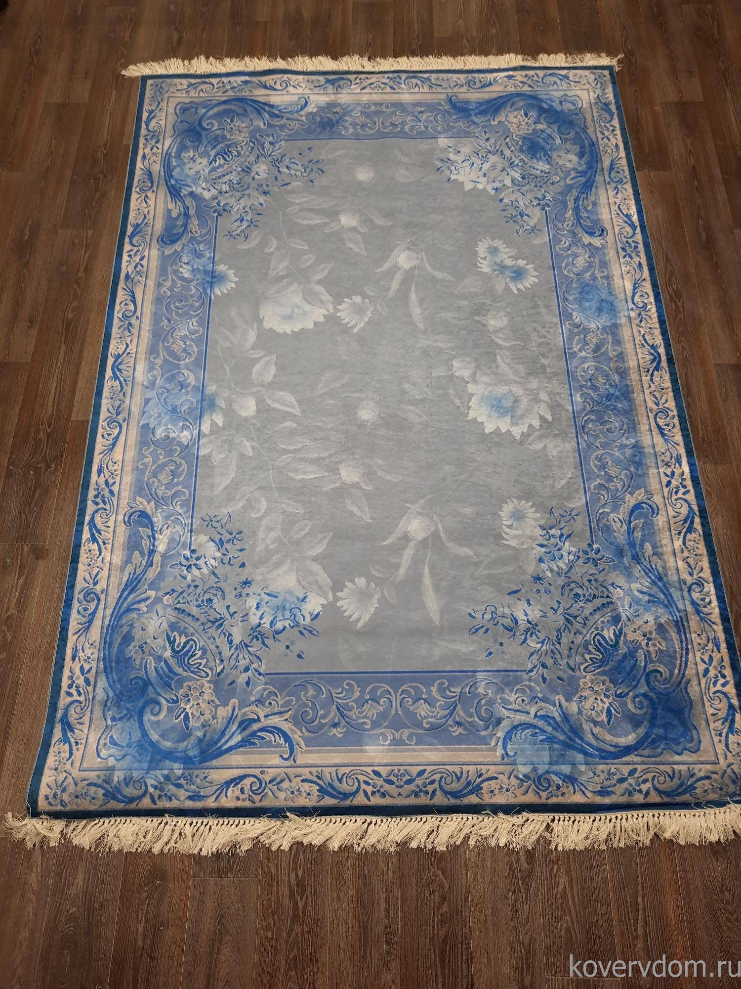 Ковер с цветами Decovilla 11032.102 MELIS Голубой Ковер с цветами Decovilla 11032.102 MELIS Голубой