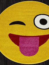 Круглый ковер желтый SMILE NC17 YELLOW Круг